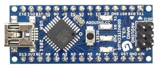 Entwicklungsboard, Arduino Nano, ATmega328 MCU, 14 3.3V IO, 6 PWM Ausgänge, Mini USB B Entwicklungsboard, Arduino Nano, ATmega328 MCU, 14 3.3V IO, 6 PWM Ausgänge, Mini USB B