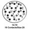ITT CANNON KPT08F14-19SX